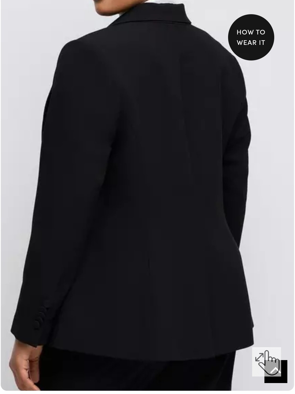 Torrid Stidio Twill Black Single-Button Blazer - Picture 2 of 8